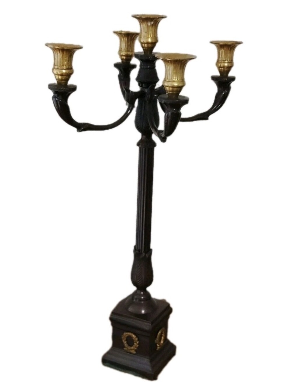 Vintage 23" Candelabra 5 Candle Holders.